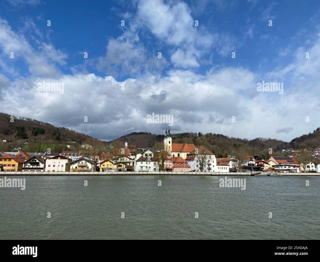 Durnstein near Vienna, Lower Austria, Wachau valley - Smartphone Captured Stock Image