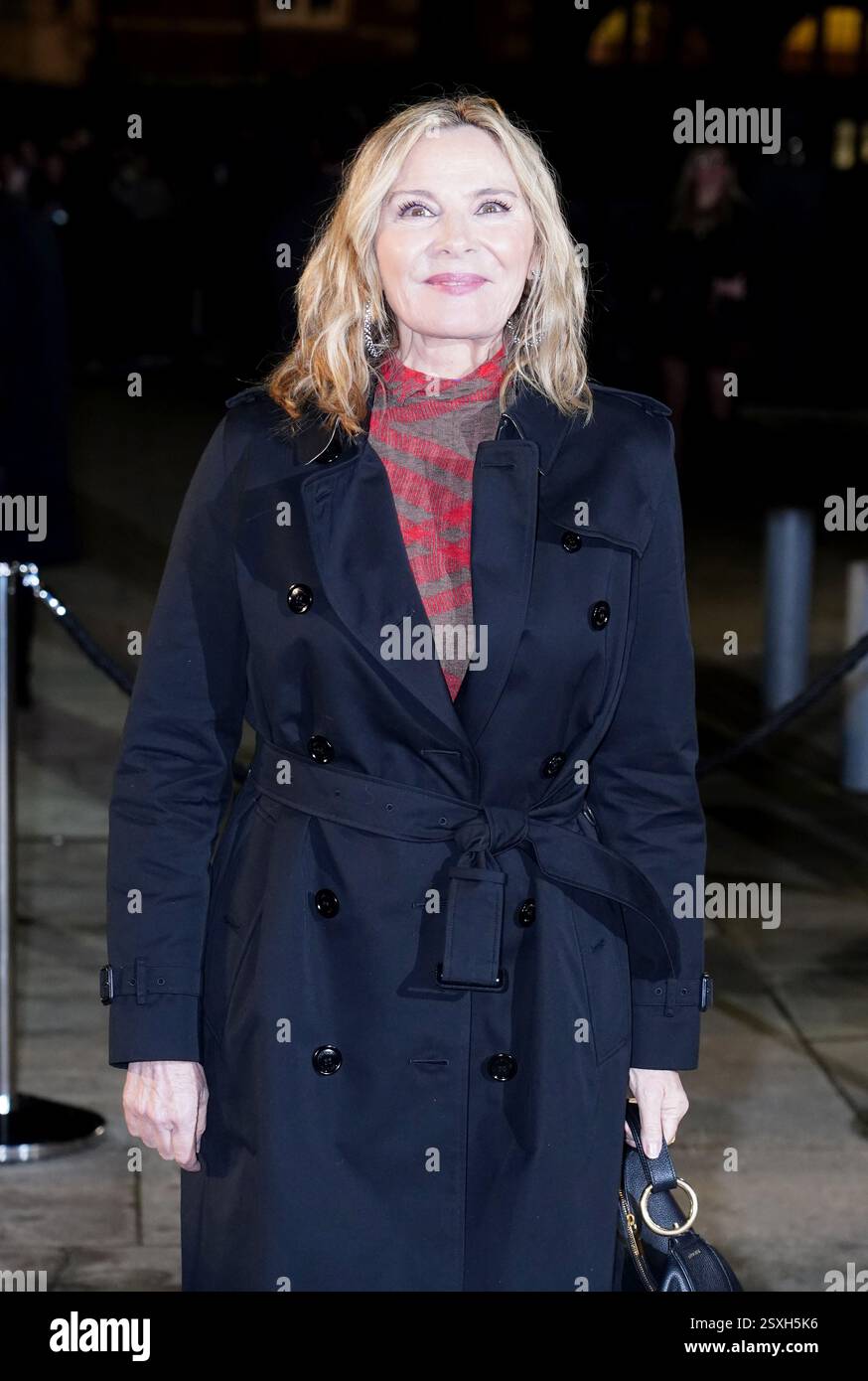 Kim Cattrall arriving at the Burberry show at Tate Britain, London ...