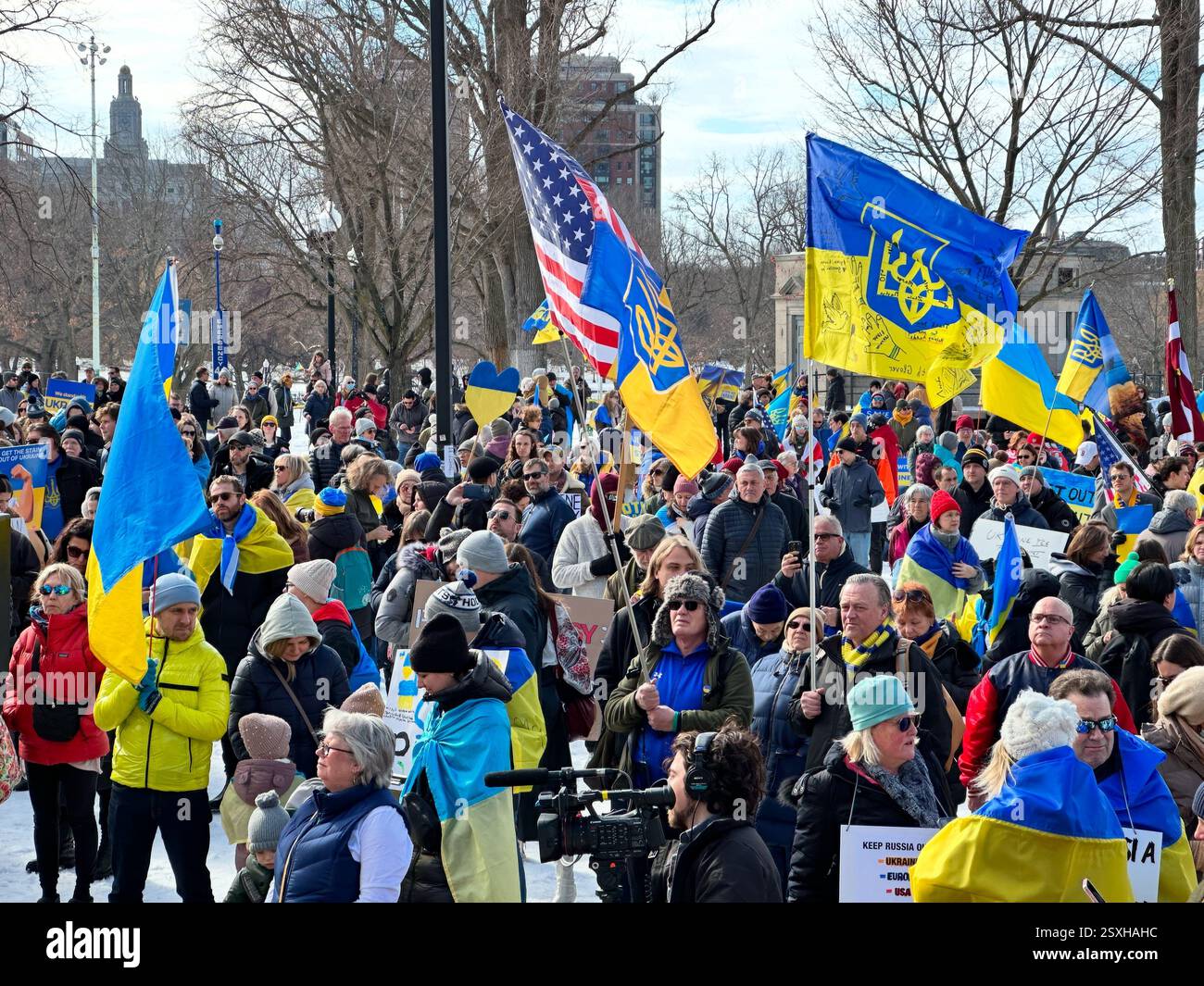 Stand With Ukraine rally, Boston, Massachusetts, United States Stock ...
