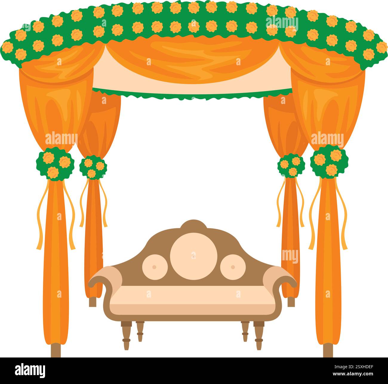Traditional indian mandap Stock Vector Images - Alamy, image size:1300x1289