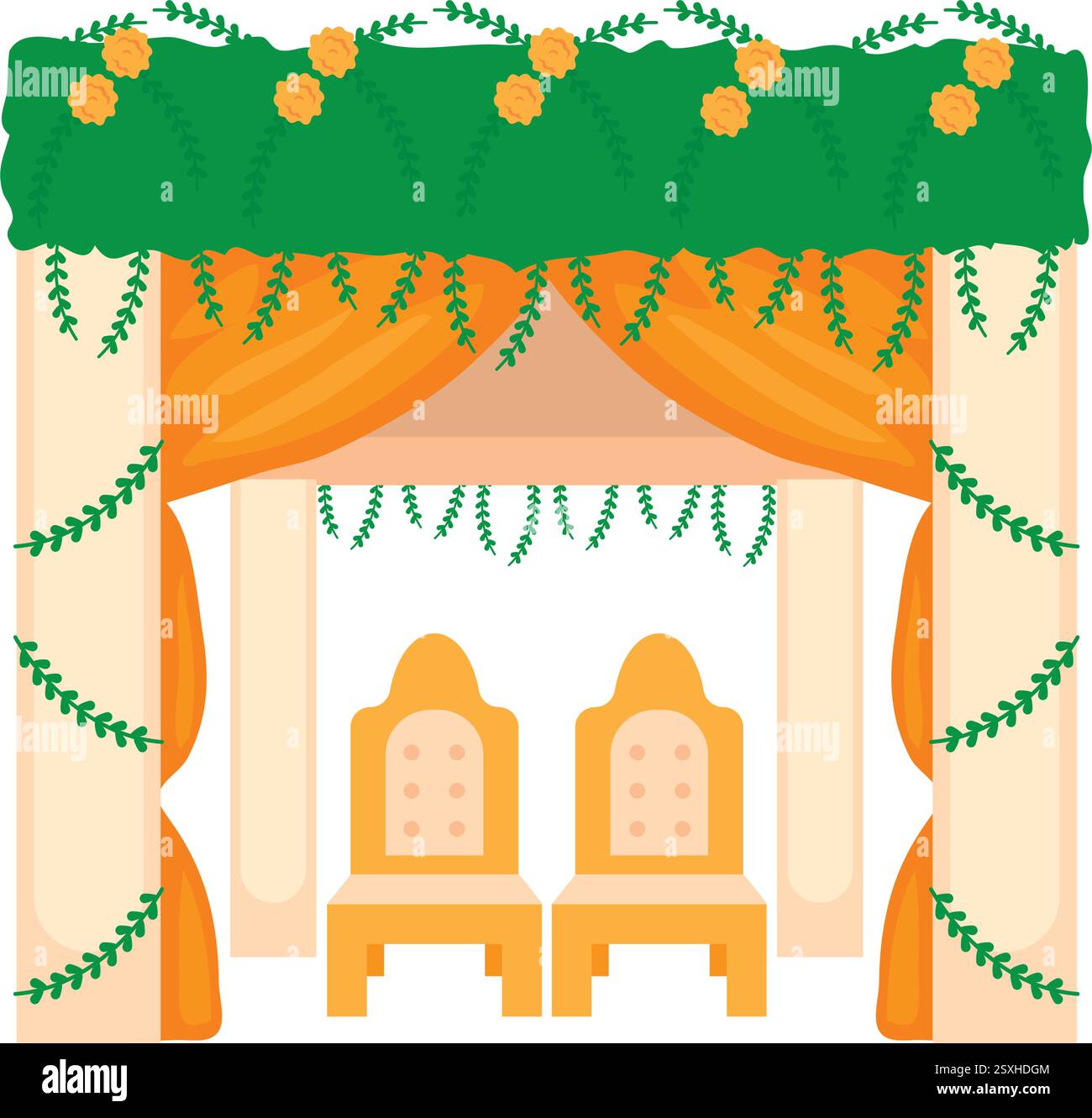 Hindu mandap Stock Vector Images - Alamy, image size:1300x1331