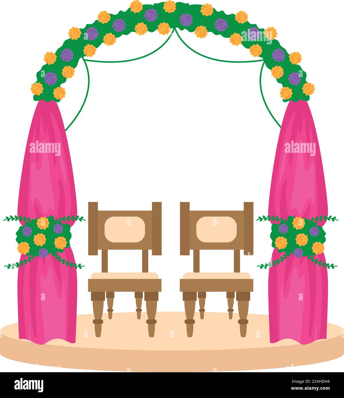 Indian mandap Stock Vector Images - Alamy, image size:1201x1390