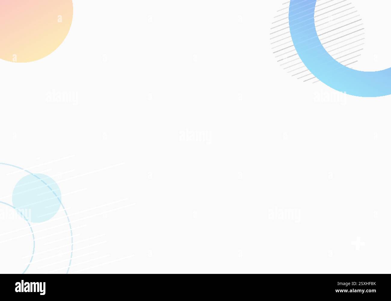 Bold geometric forms softened by delicate, subtle gradients. Stock Vector