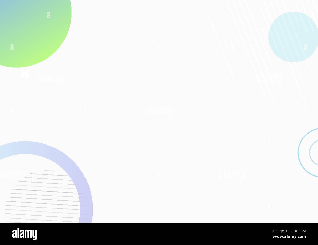 Harmonious integration of abstract gradients and geometric forms. Stock Vector