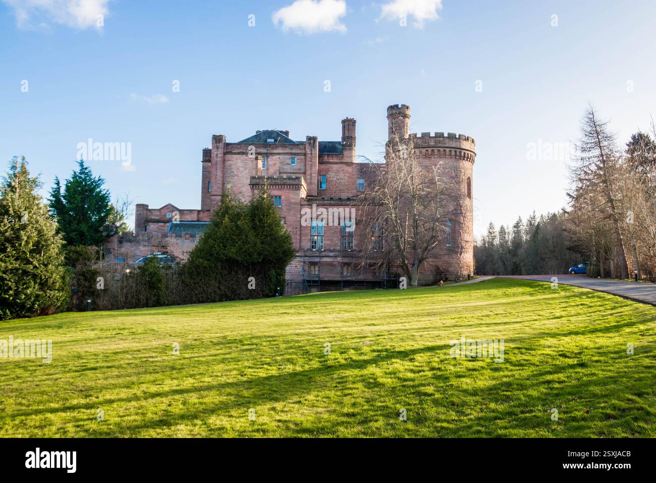 Dalhousie castle hotel and spa in Cockpen, Midlothian, Scotland Stock Photo