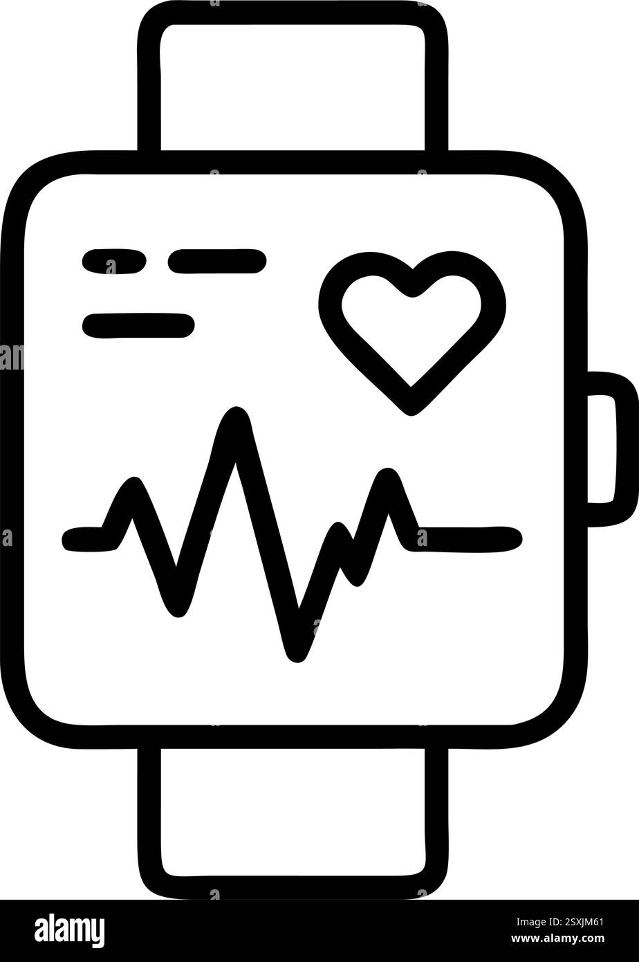 Medical Alert Smartwatch Monitoring Stock Vector Image & Art - Alamy