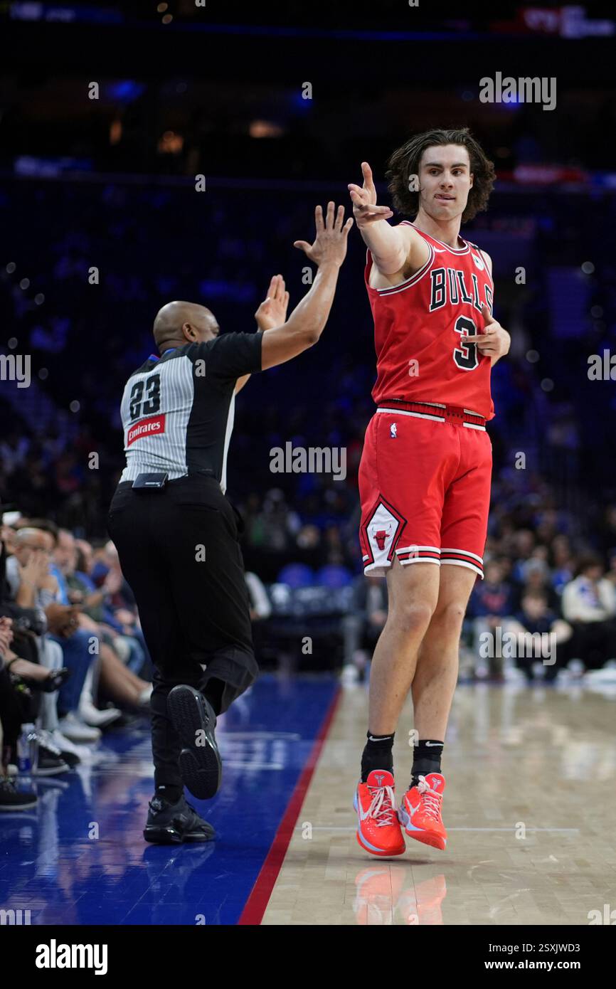 Chicago Bulls' Josh Giddey reacts during an NBA basketball game Monday ...