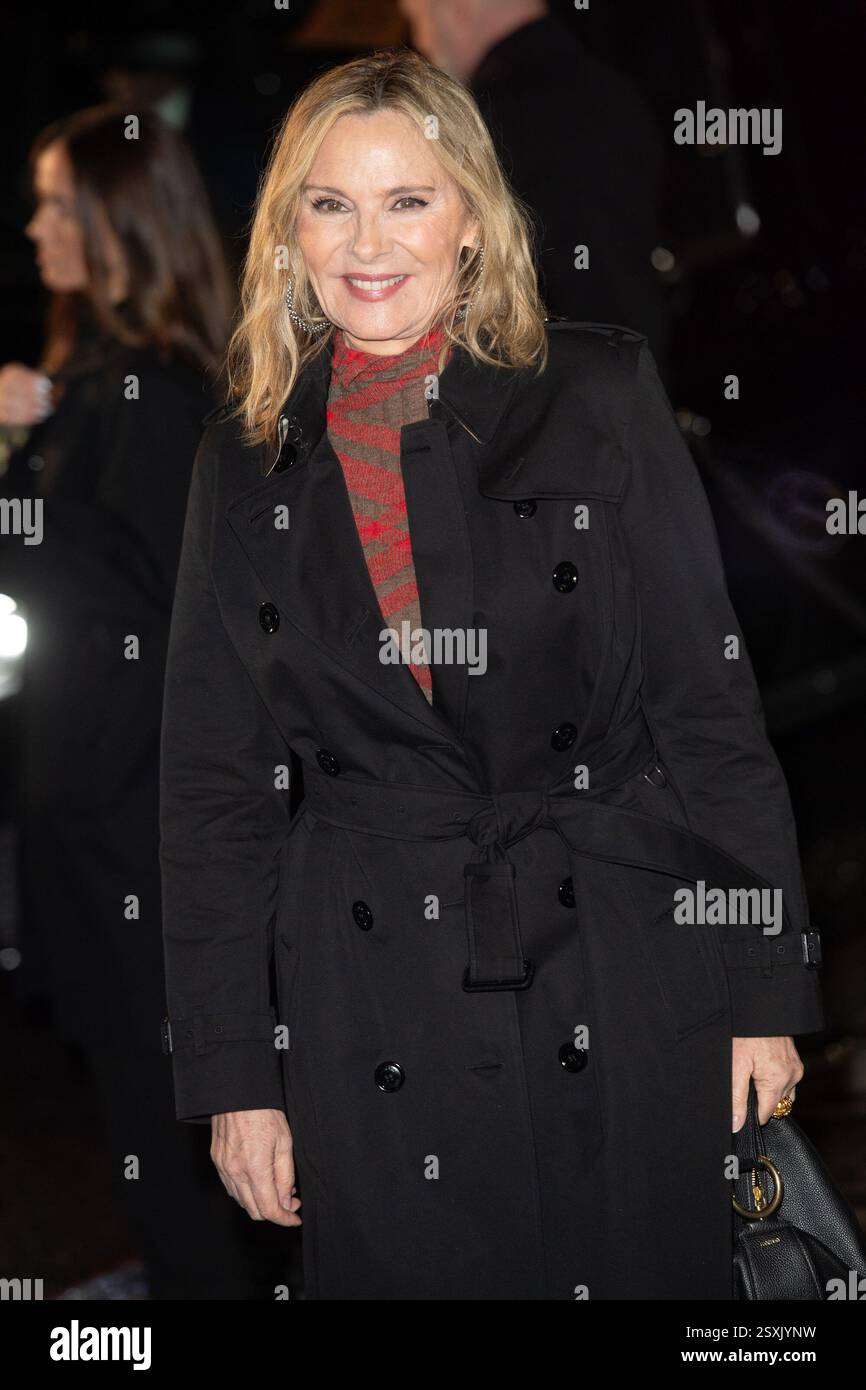 London, UK. 24 Feb, 2025. Pictured: Kim Cattrall attends Burberry's ...