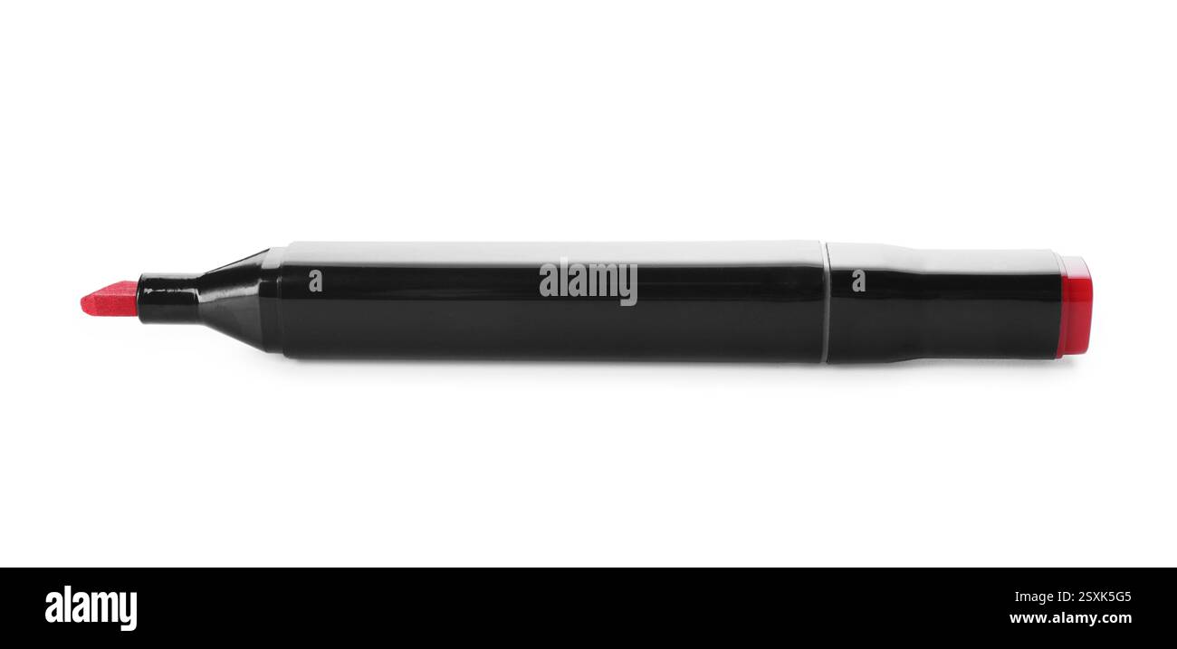 One double sided marker isolated on white Stock Photo
