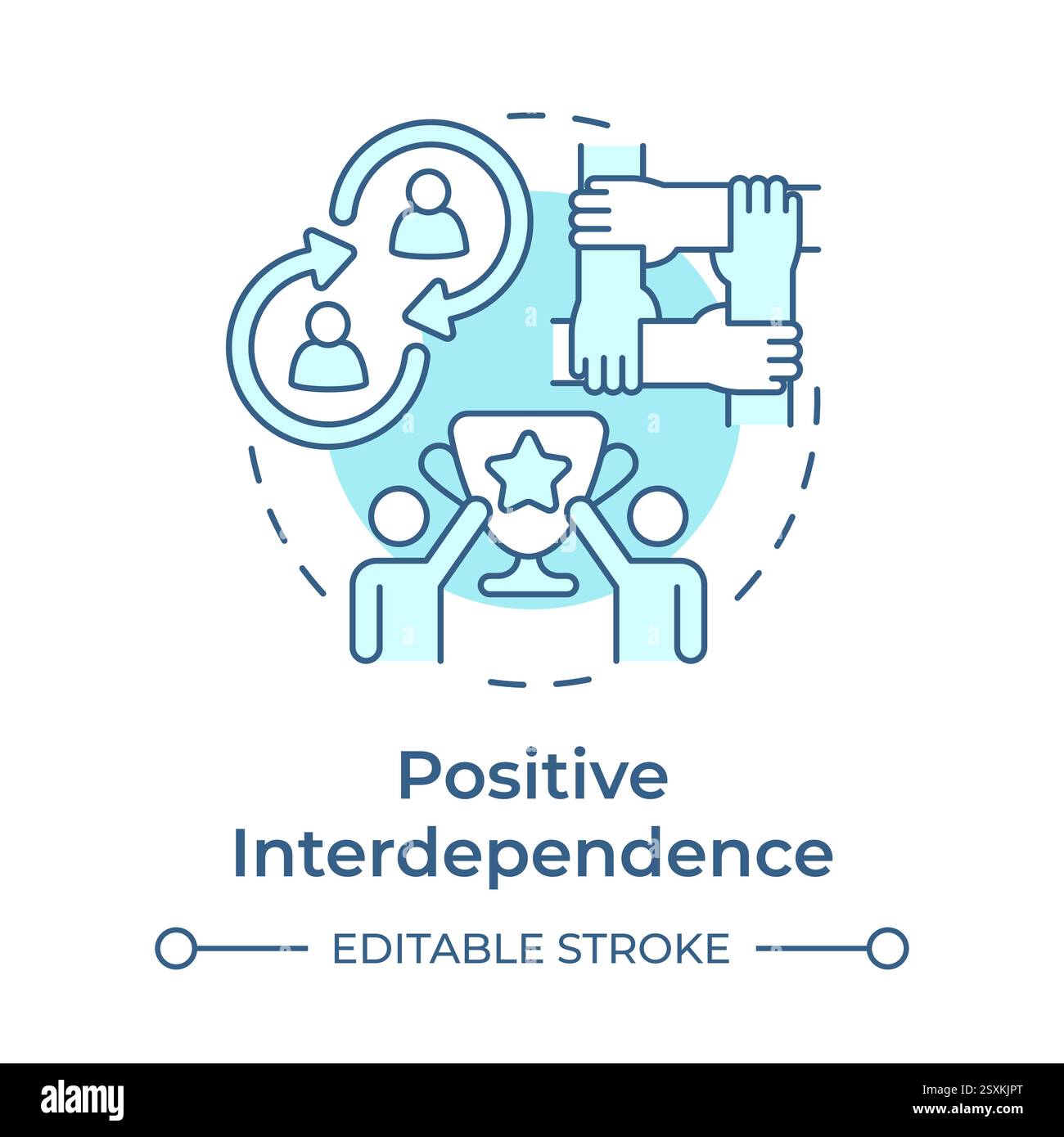 Interdependence icon Cut Out Stock Images & Pictures - Alamy