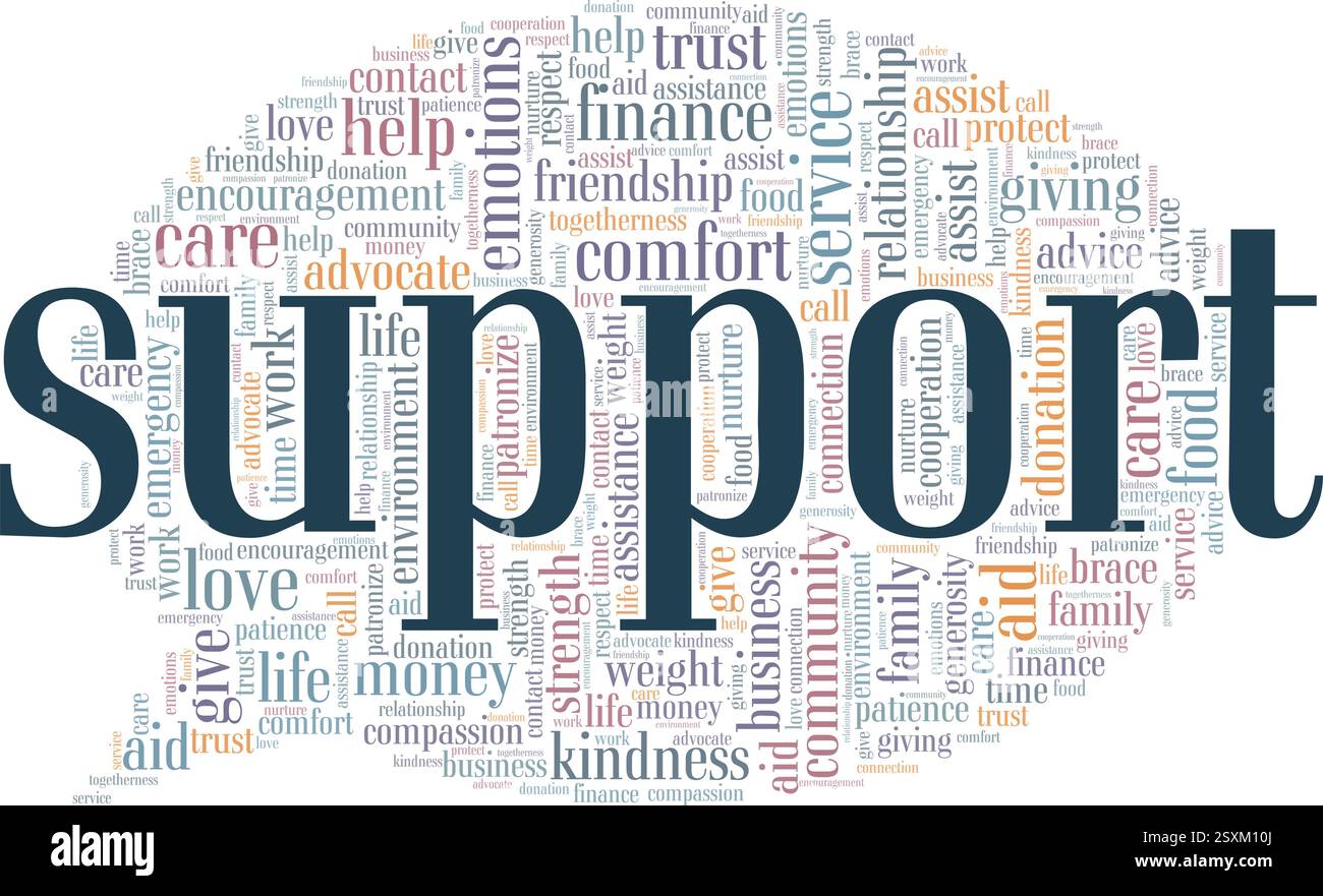 Support vector illustration word cloud isolated on a white background ...