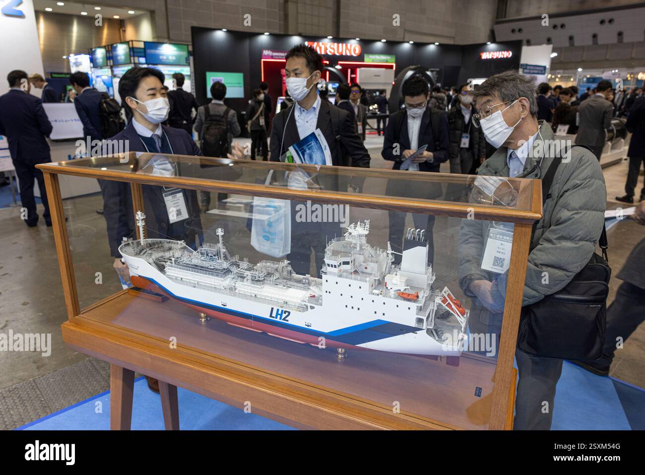 Suiso Frontier Shell Model of Kawasaki's SUISO Frontier Liquefied Hydrogen Carrier at Tokyo ...