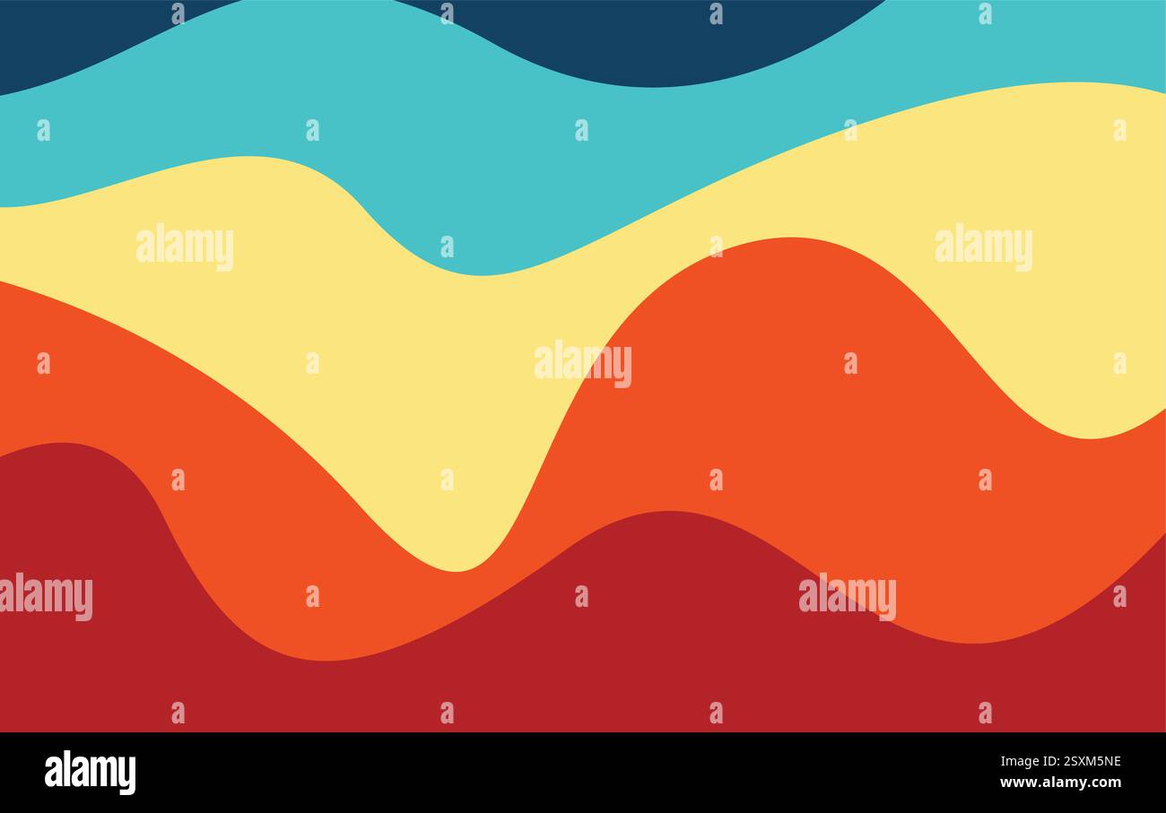 Abstract Colorful Wave Background. Colorful fluid shape background Stock Vector