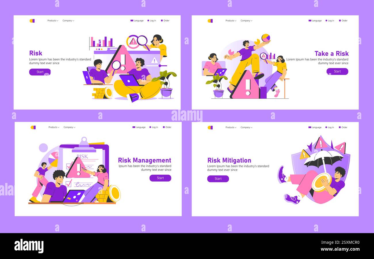 Risk concept. Exploring various aspects of risk, including analysis ...