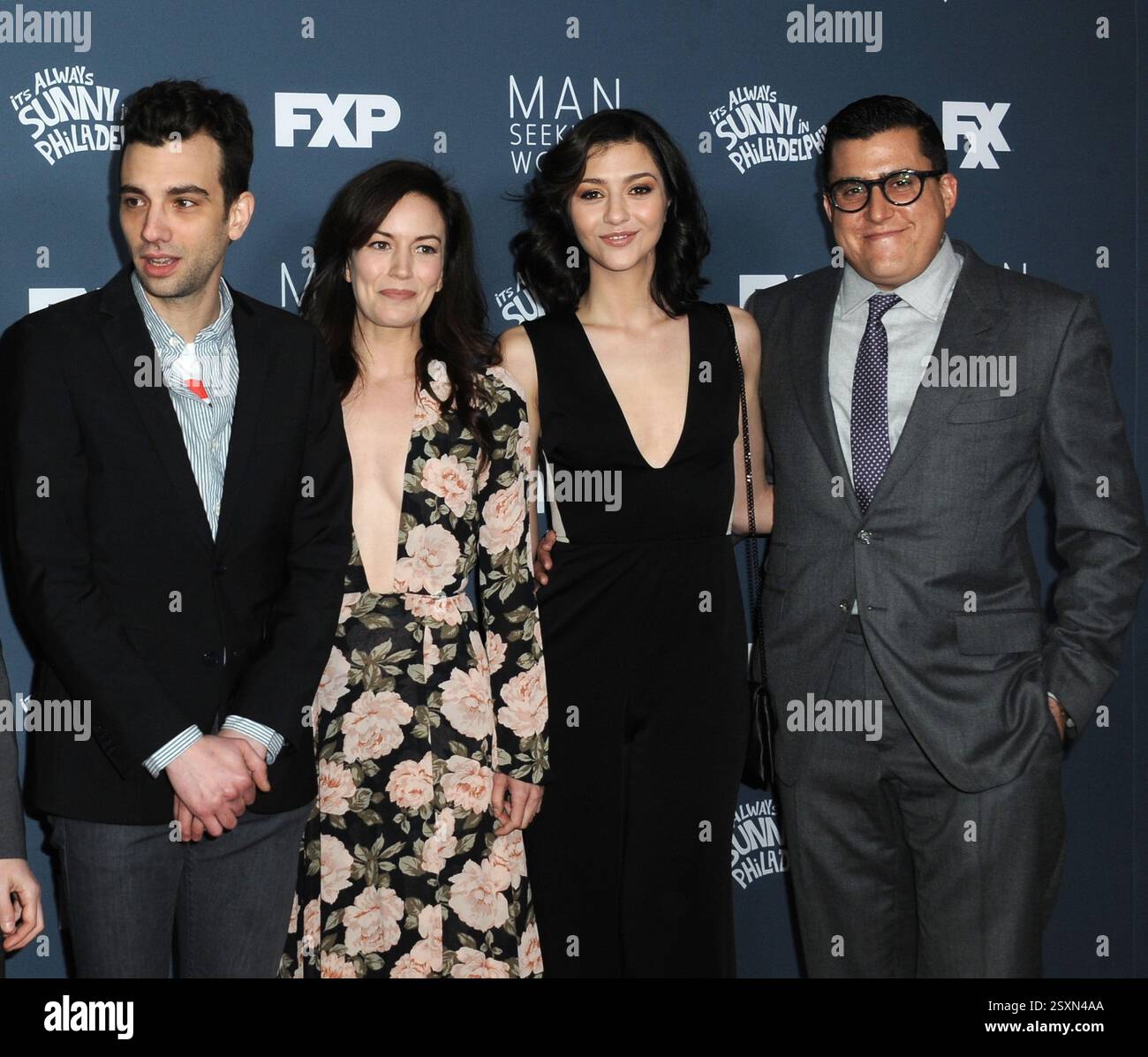 (L-R) Jay Baruchel, Britt Lower, Katie Findlay, Andrew Singer arriving ...