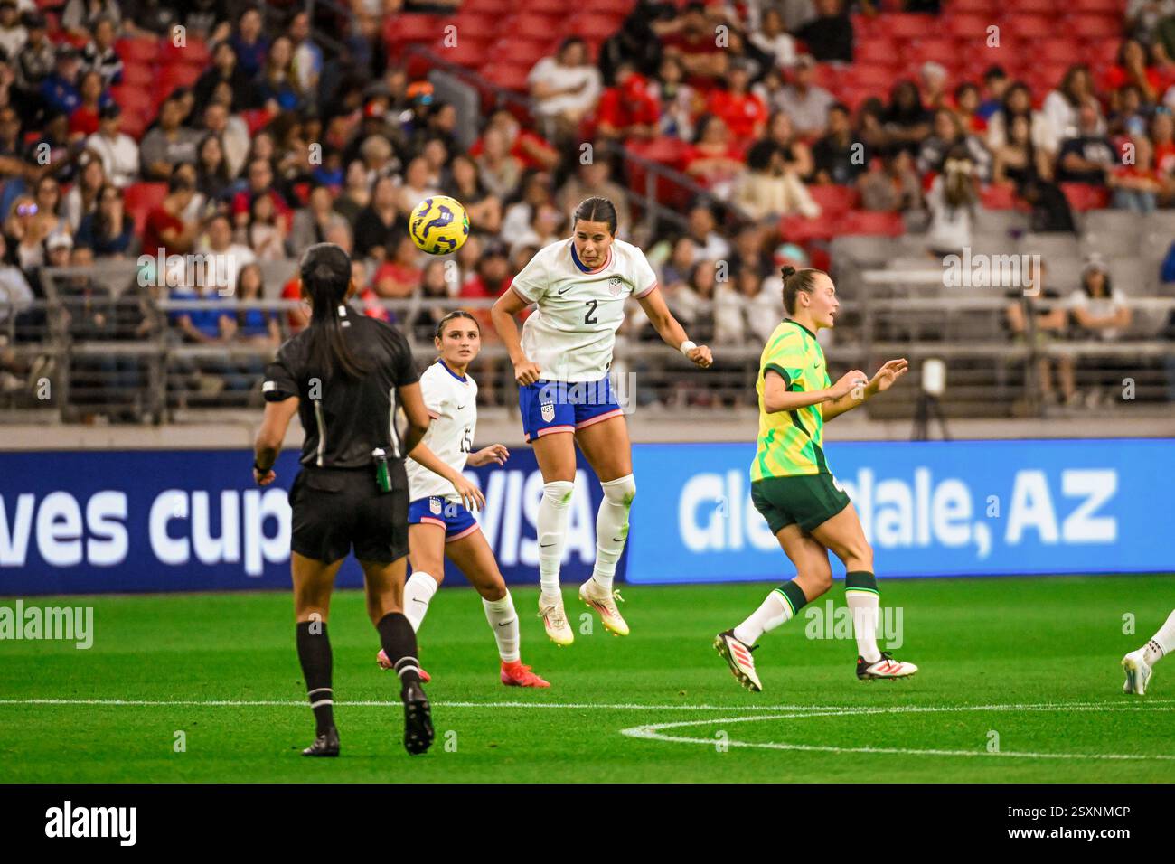Glendale, United States. 23rd Feb, 2025. United States defender Emily ...