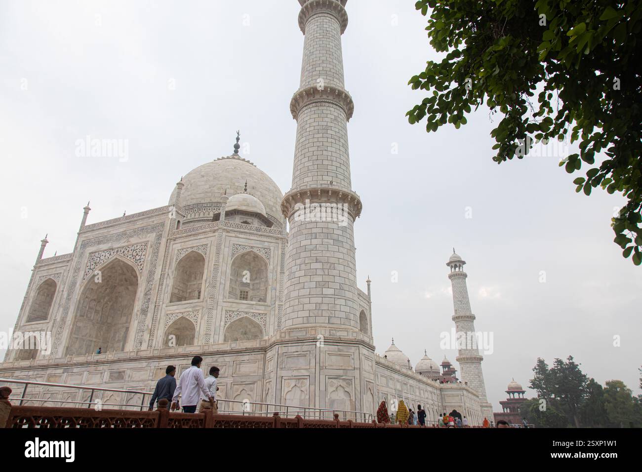 Agra Utter Pradesh India 8 6 2022 Taj Mahal Area Tourist And agra-utter-pradesh-india-8-6-2022-taj-mahal-area-tourist-and