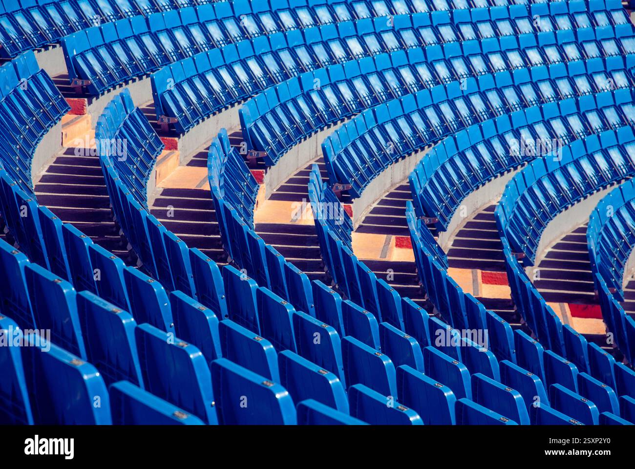 Seating at the Santiago Bernabéu Stadium, the home of Real Madrid