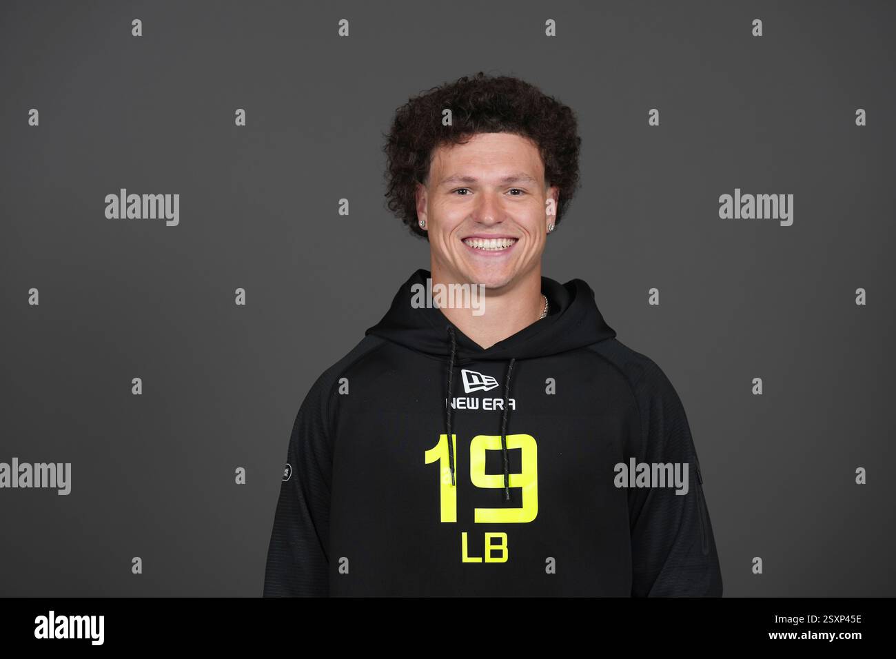 UCLA linebacker Kain Medrano (LB19) poses for a portrait at the NFL ...
