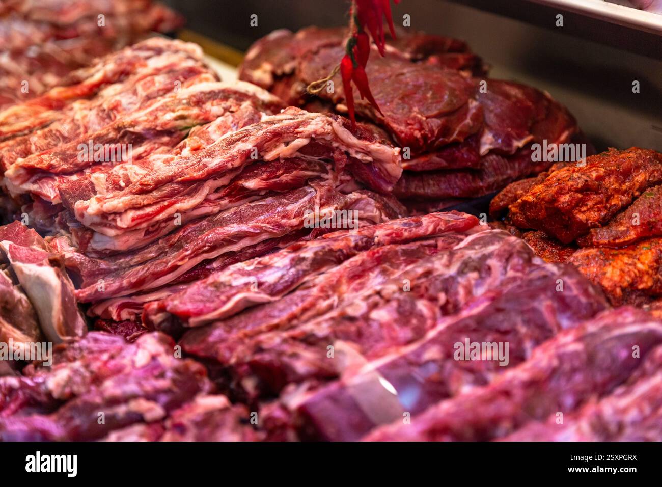 Butcher shop meat products hi-res stock photography and images - Alamy