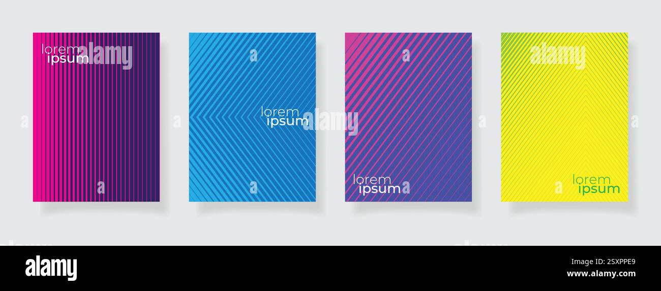 stock vector abstract geometric design background with diagonal line texture for business brochure cover design Stock Vector