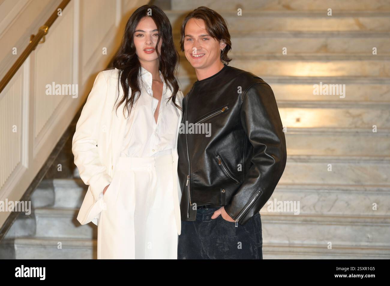 Deva G R Deva Cassel (l) and Saul Nanni (r) attend the photocall of Netflix ...