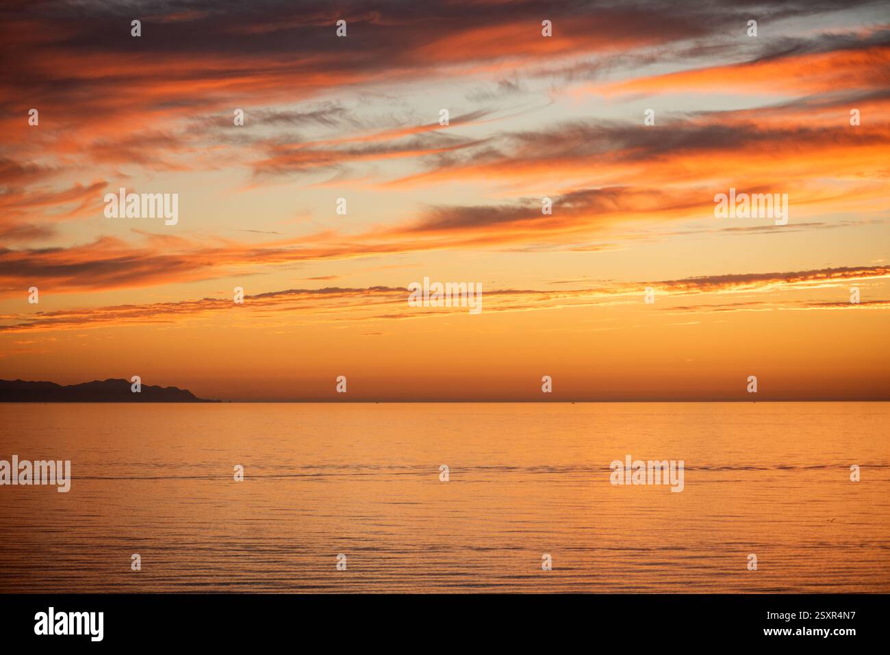 Beautiful sky background - Sunset Sunrise sky with light clouds and ...