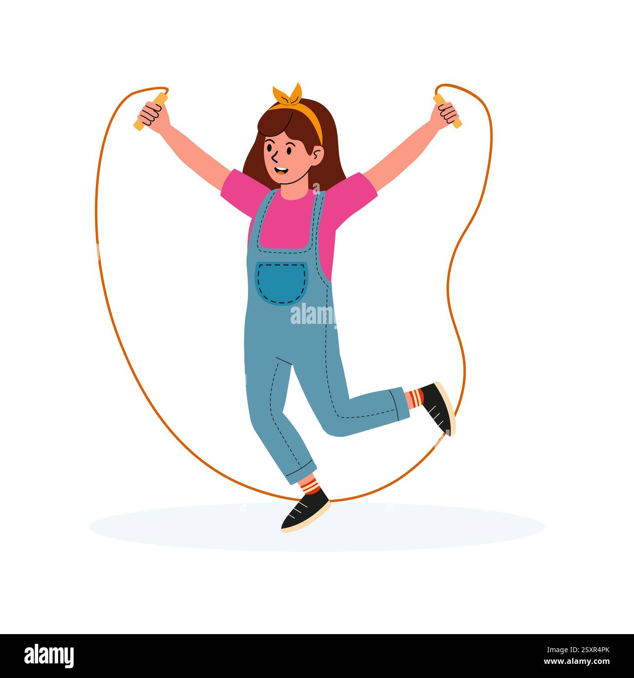 Jumping Rope Game Vector Jumping rope games Stock Vector Images - Alamy