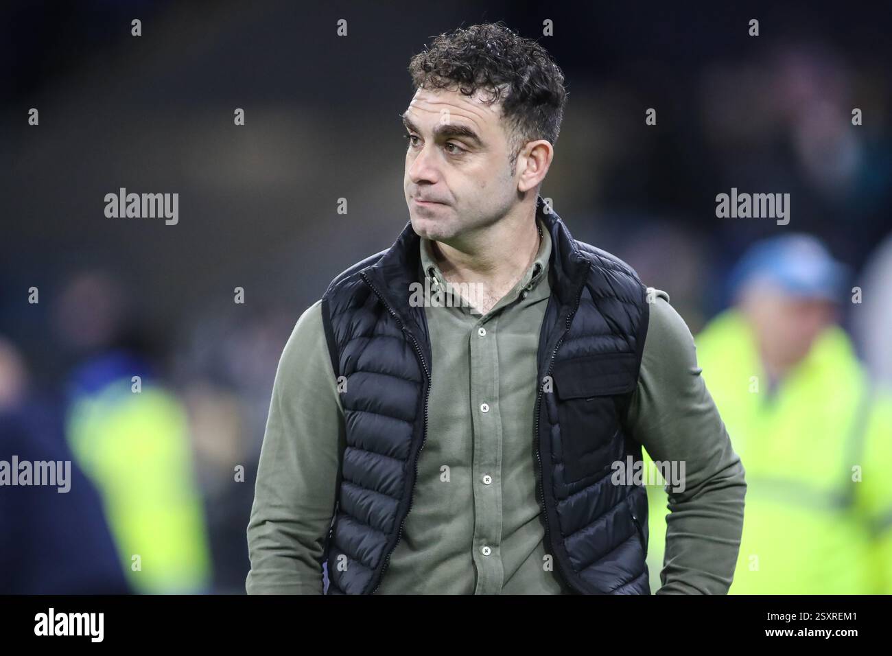 Cardiff, UK. 25th Feb, 2025. Cardiff City Manager Omer Riza during the ...