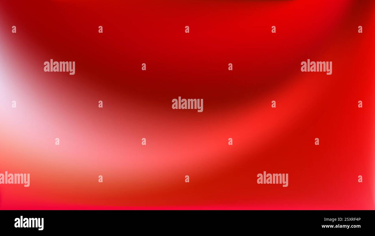 Elegant red gradient. Light and shadow blurred, flowing effect. Stock Vector