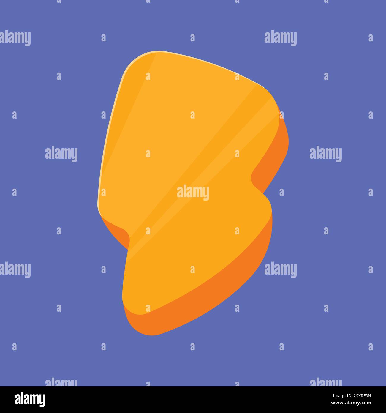 Bolt Energy Illustration game icon vector. thunder bolt cartoon vector. Stock Vector