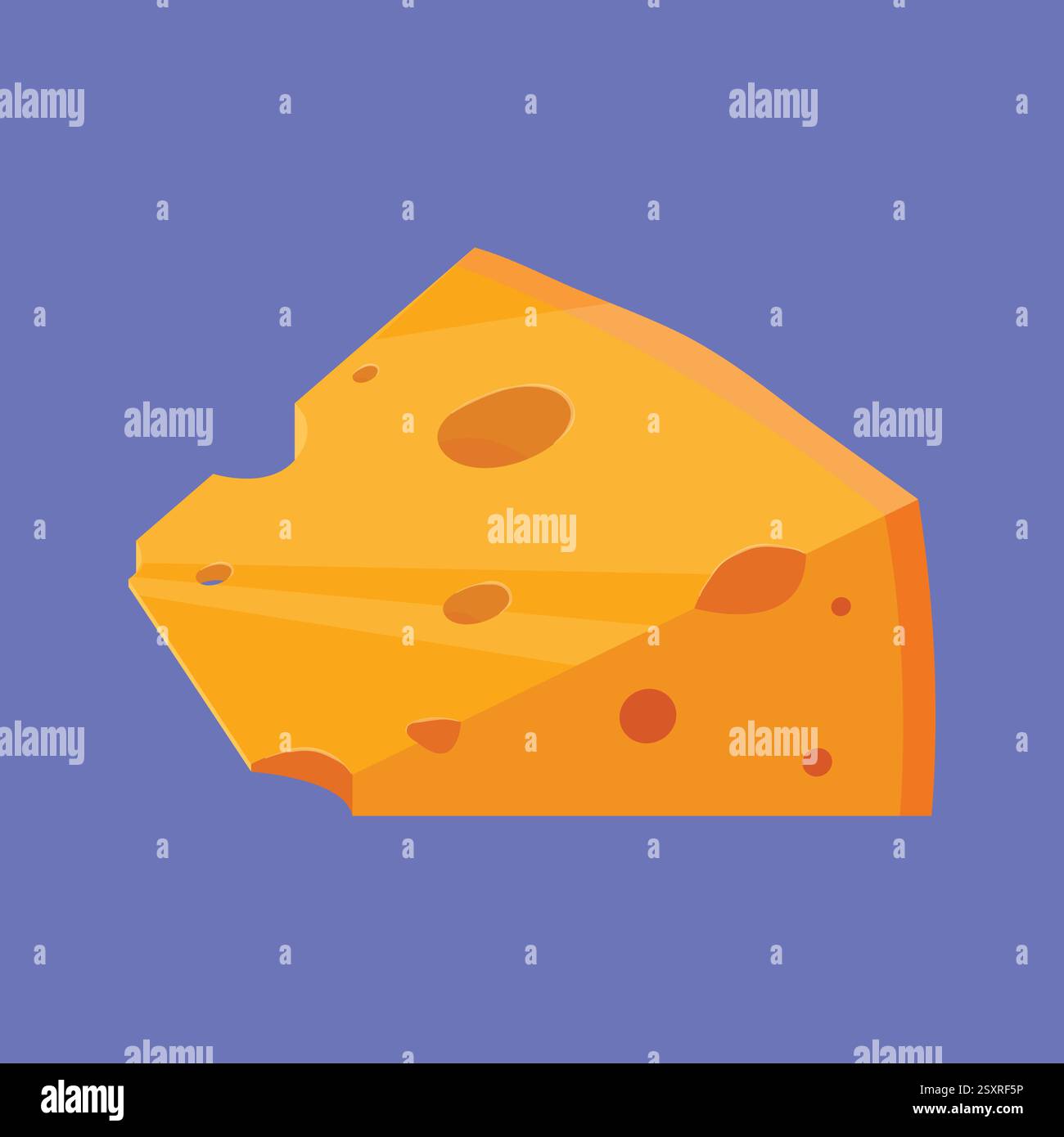 Cheese Illustration vector. Cheese food icon vector. Stock Vector