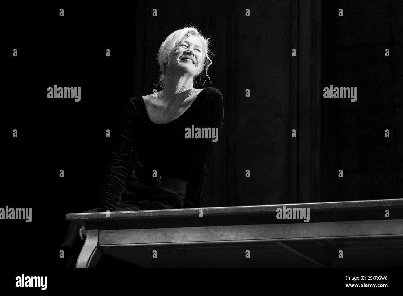 Ana Duato  during the Theatre play of 'La Musica ' at Teatro Infanta Isabel on February 25, 2025 in Madrid, Spain. Stock Photo
