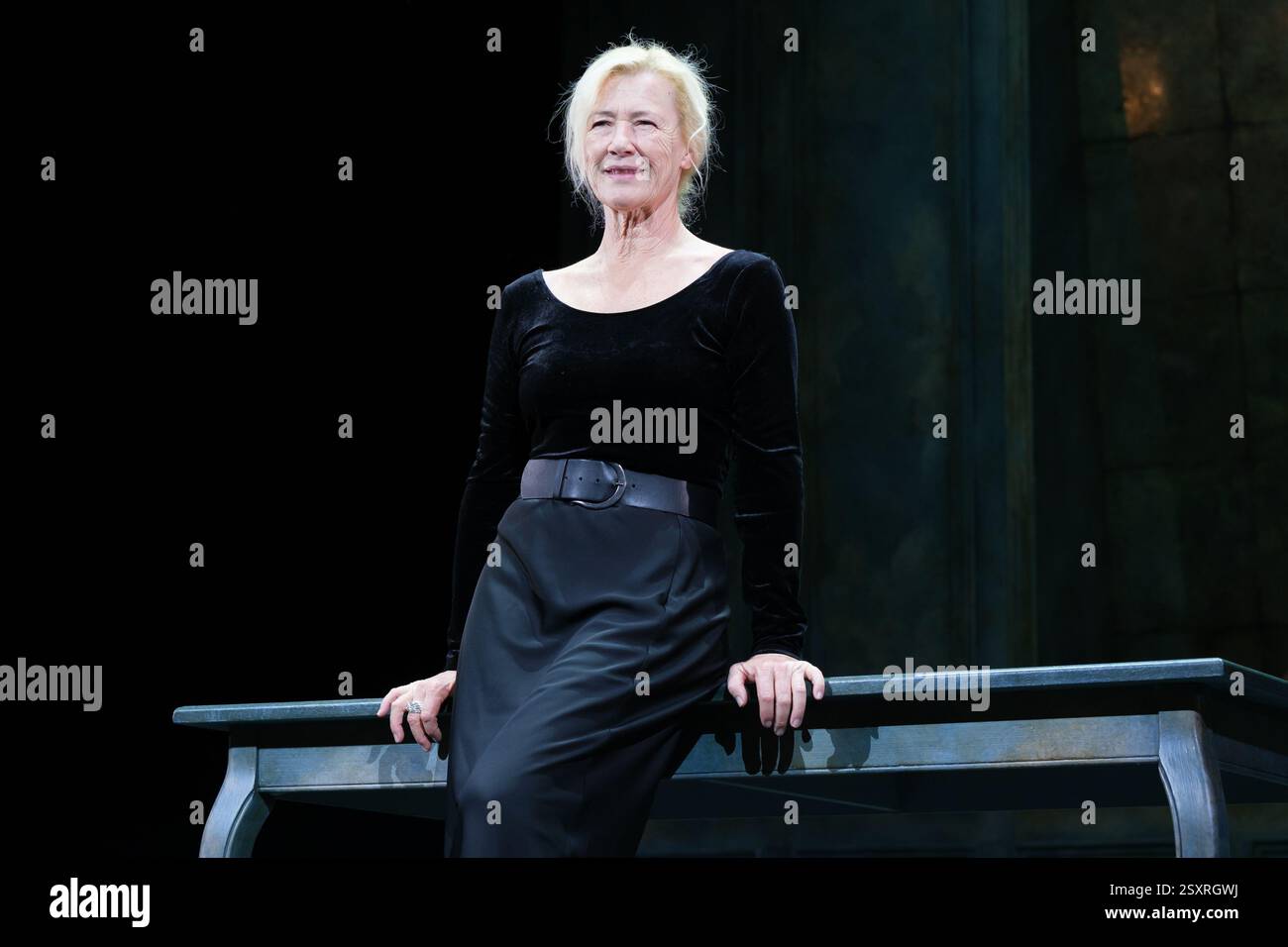 Ana Duato  during the Theatre play of 'La Musica ' at Teatro Infanta Isabel on February 25, 2025 in Madrid, Spain. Stock Photo