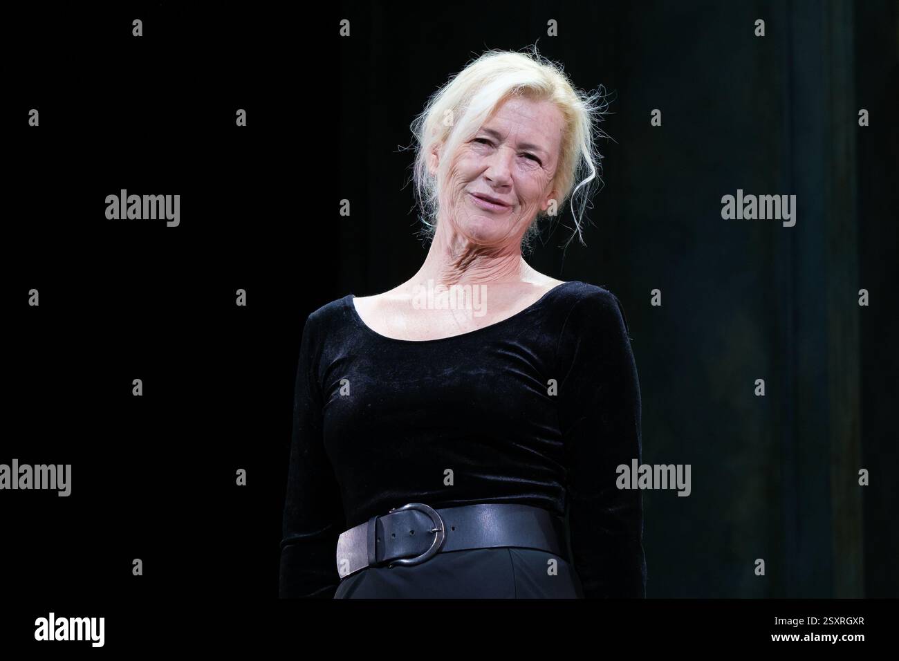 Ana Duato  during the Theatre play of 'La Musica ' at Teatro Infanta Isabel on February 25, 2025 in Madrid, Spain. Stock Photo