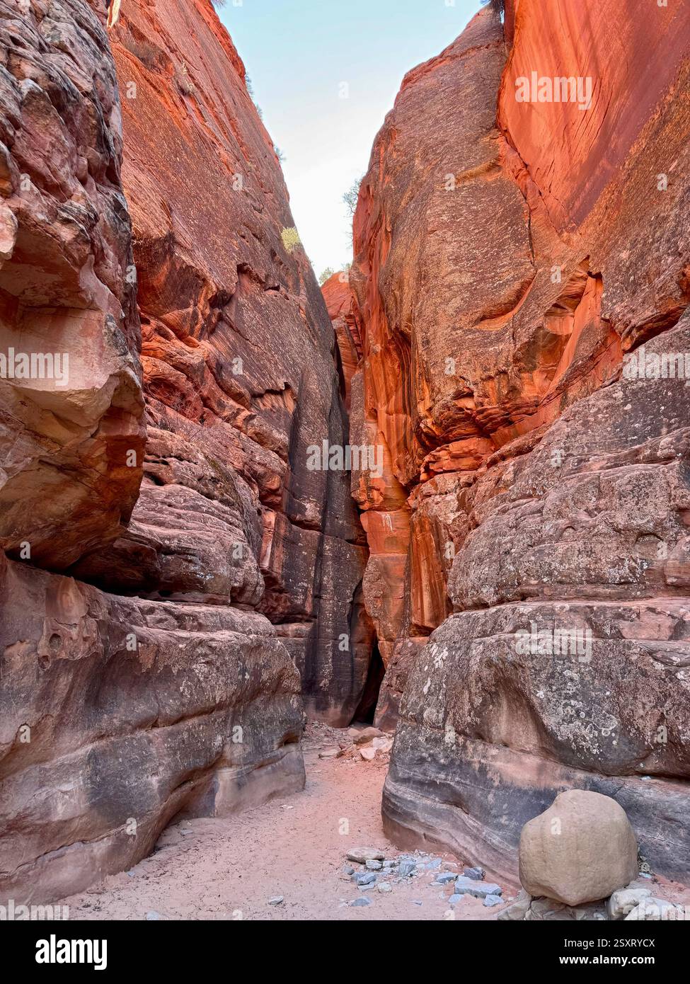 Red rock Slot Canyon - Smartphone Captured Stock Image