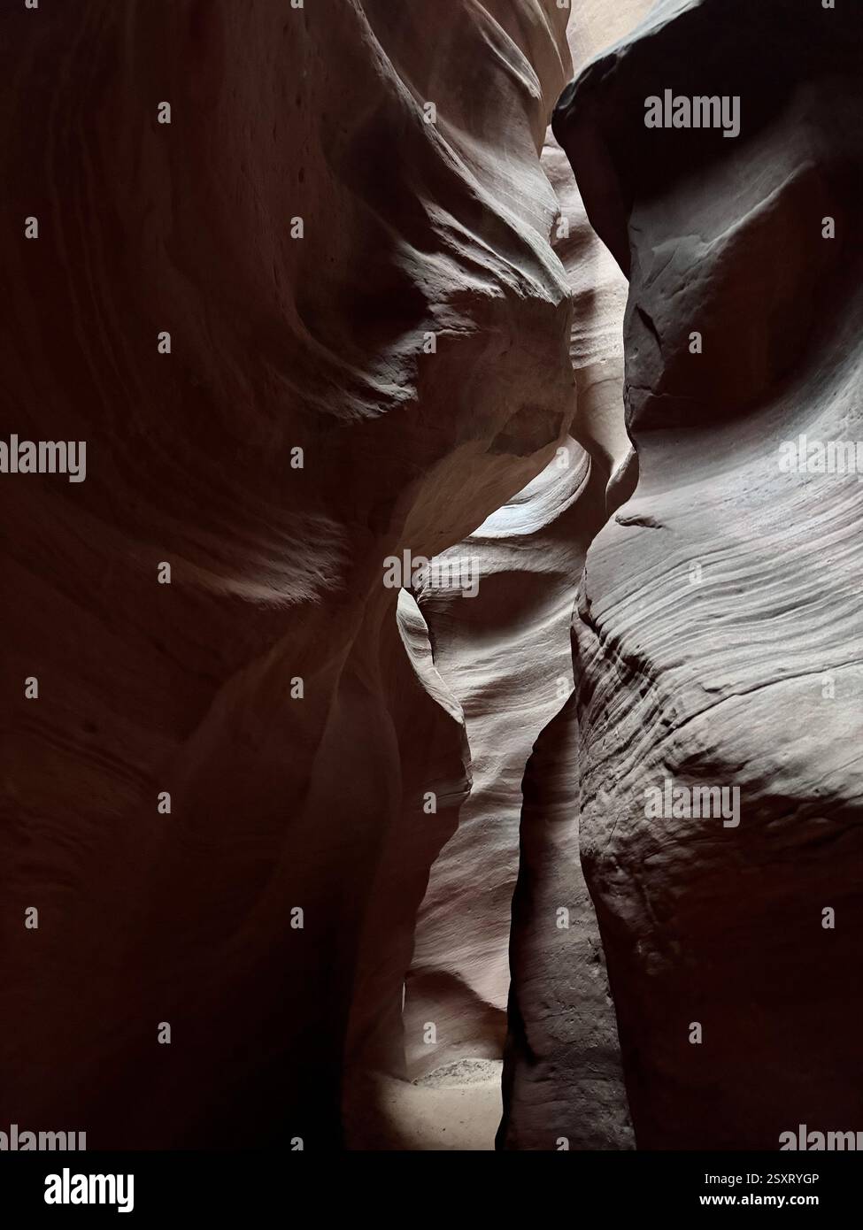 Light through Rock - Smartphone Captured Stock Image