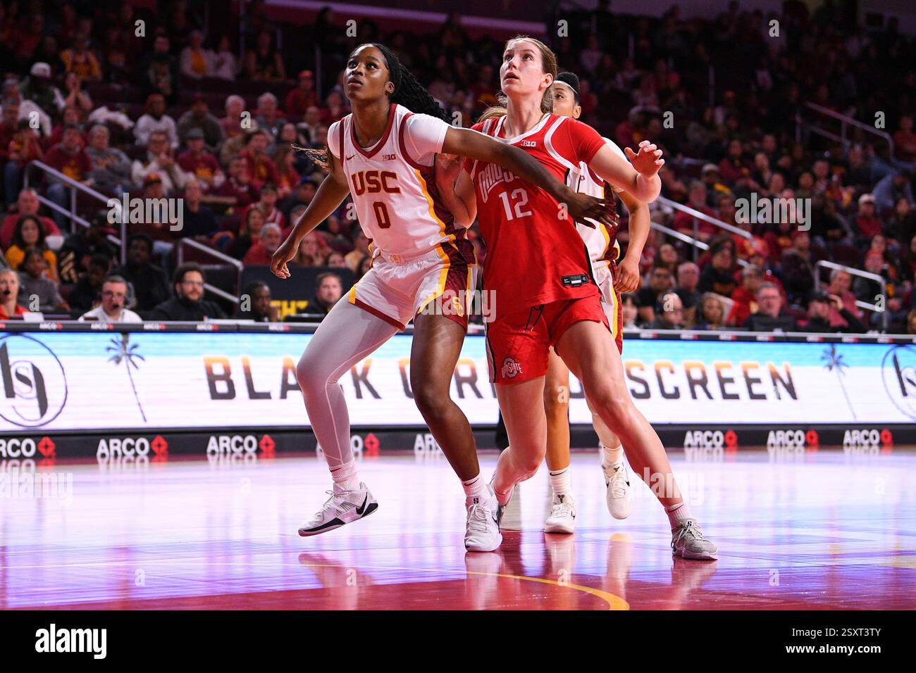 LOS ANGELES, CA - FEBRUARY 08: USC Trojans forward Vivian Iwuchukwu (0 ...