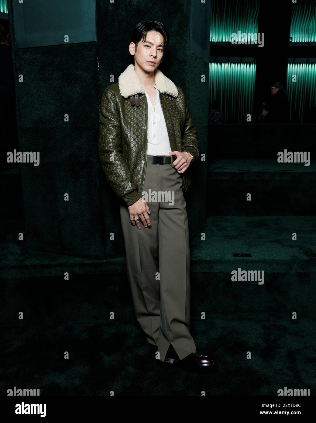 Austin Lin attends GUCCI Autumn-Winter 2025 runway during Milan Fashion ...