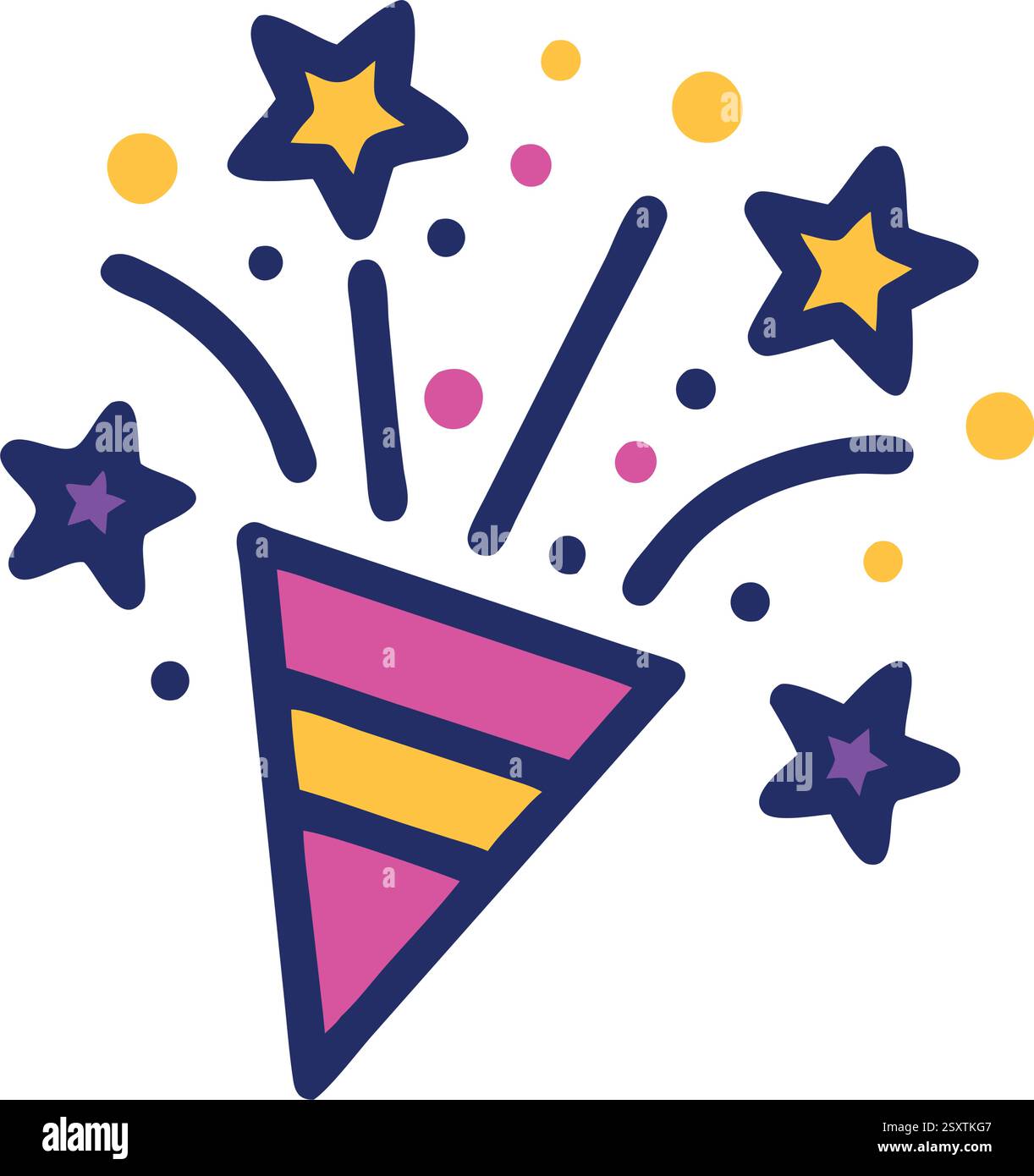 Anniversary Fireworks Celebration Icon Stock Vector Image & Art - Alamy
