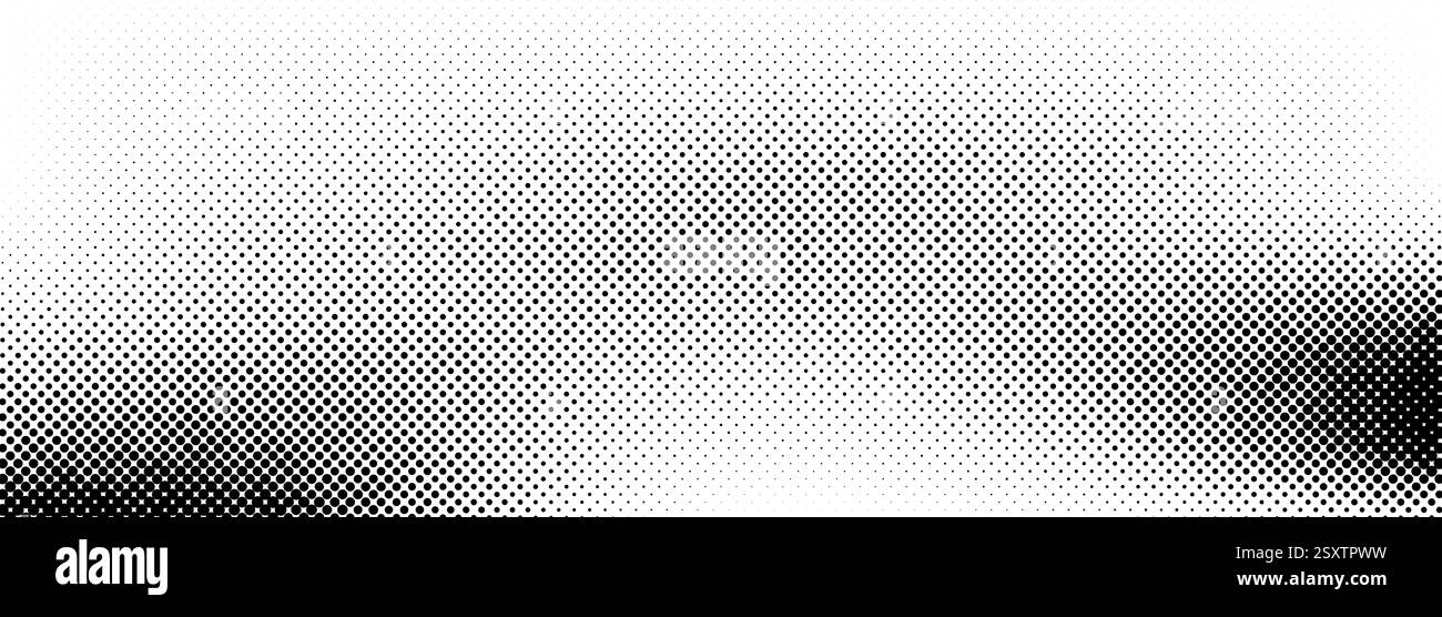 Dotted halftone texture background. Black and white pop art gradient ...