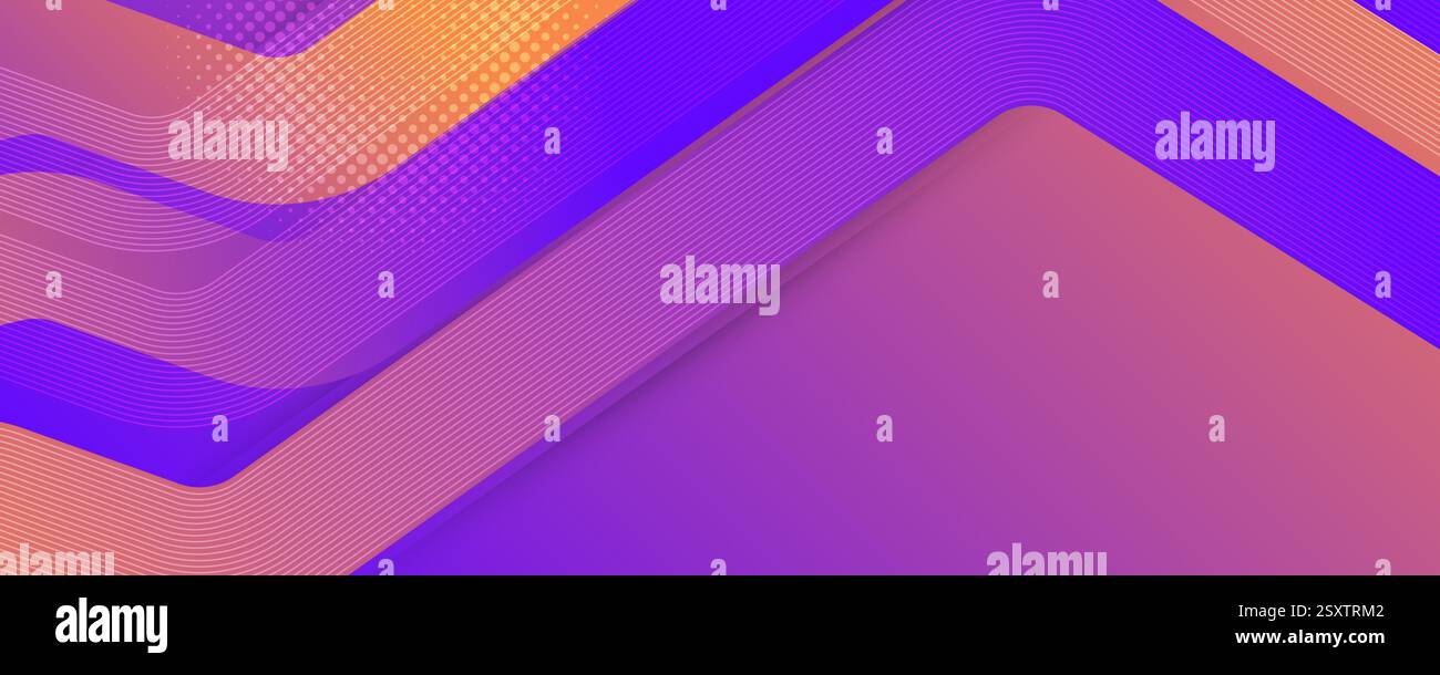 Blue and Purple Abstract Gradient Background Design Vector with Modern Technology Concept Stock Vector