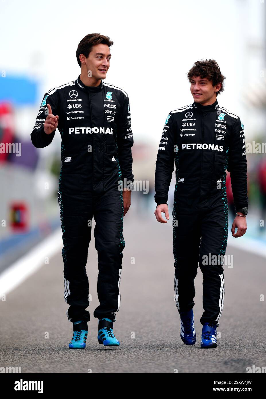 mercedes-drivers-george-russell-and-andrea-kimi-antonelli-on-day-one-of