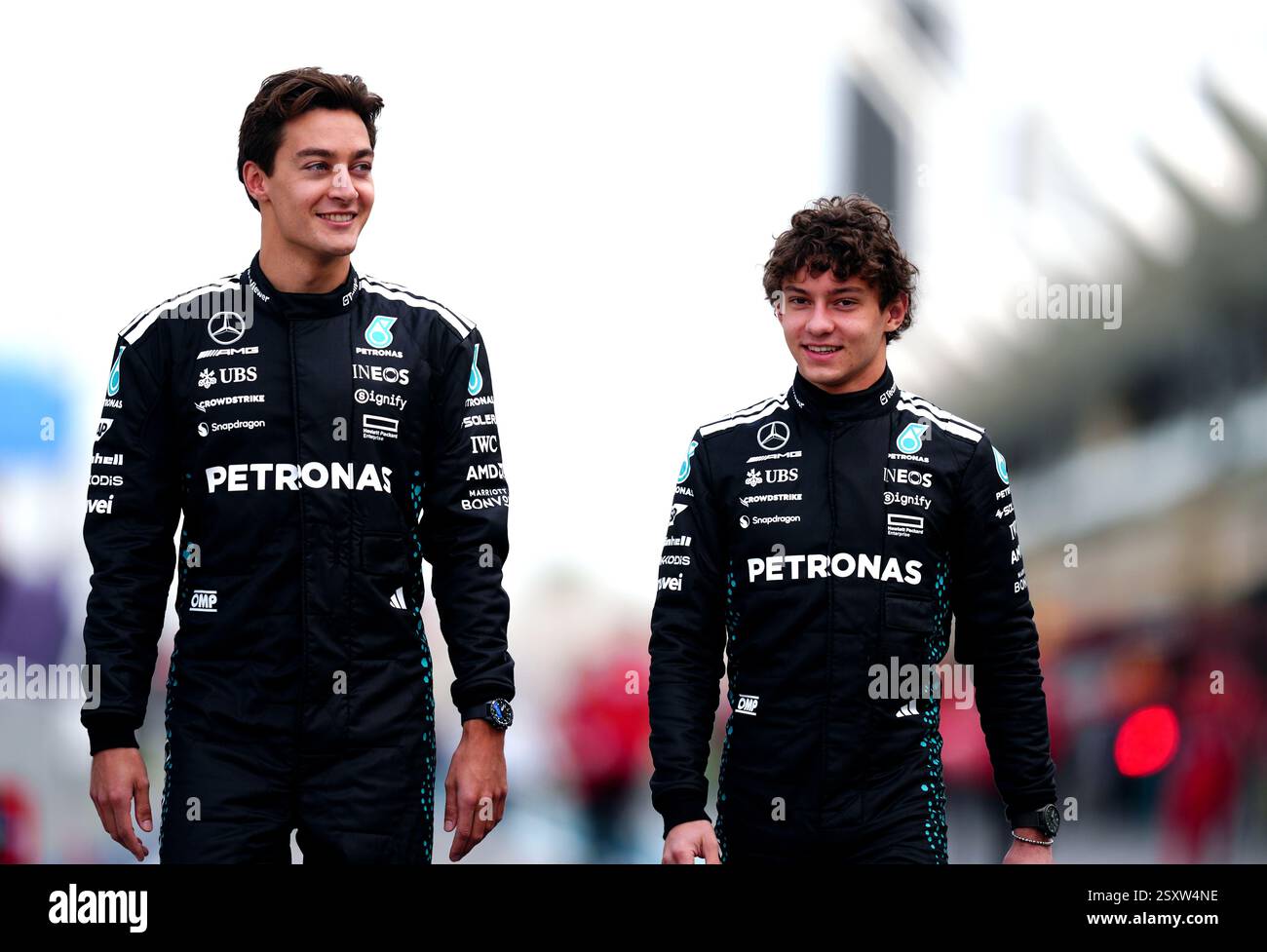 mercedes-drivers-george-russell-and-andrea-kimi-antonelli-on-day-one-of
