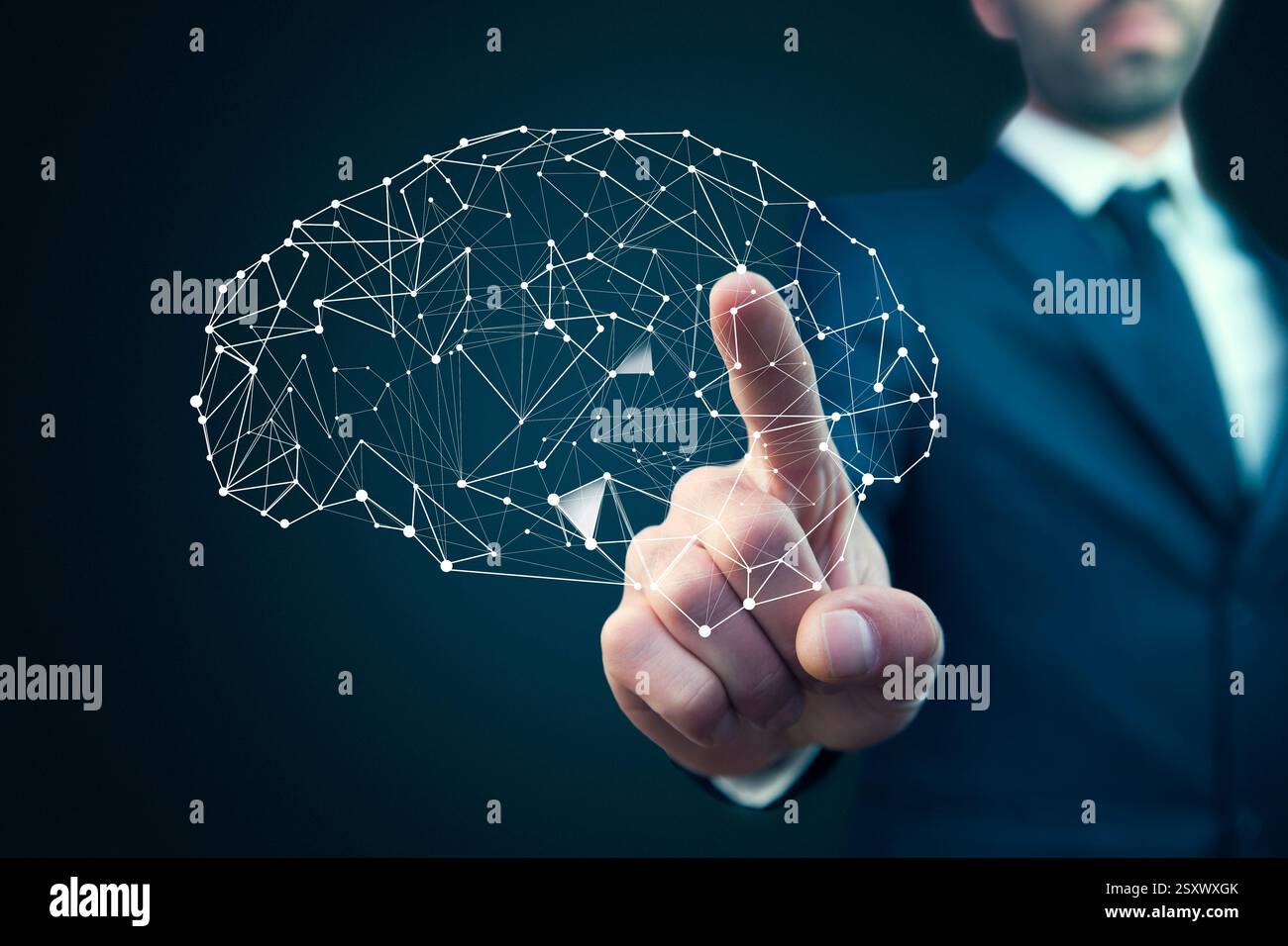 Finger Brain Technology brain finger hi-res stock photography and images - Alamy