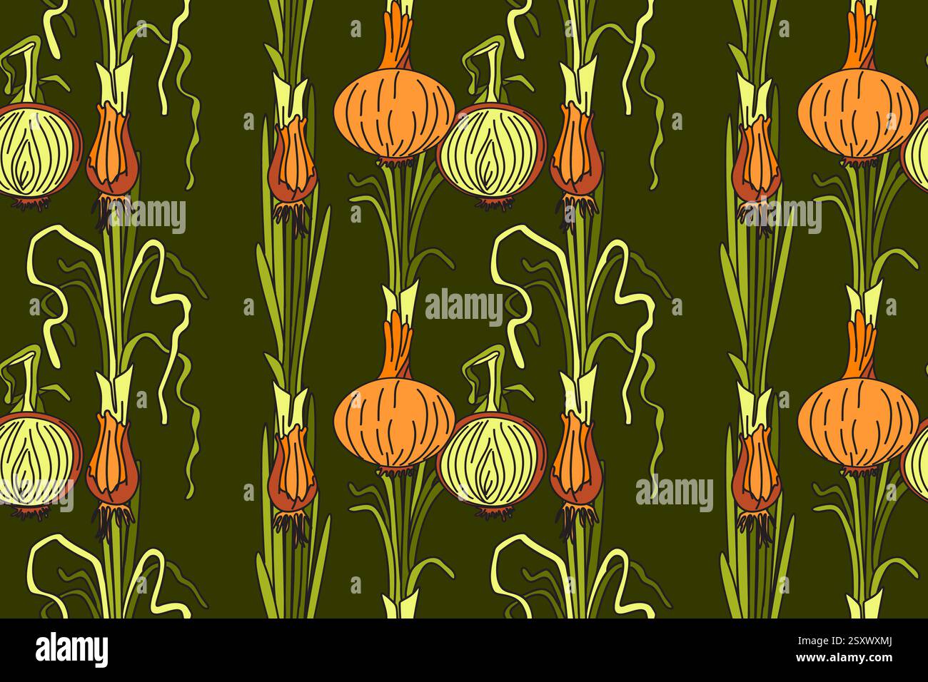 Onions in chinese market Stock Vector Images - Alamy