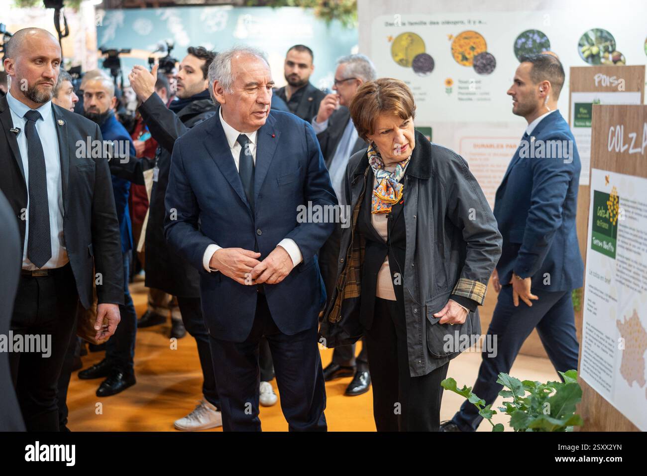 French Prime Minister Francois Bayrou and French Minister of Agriculture, Food Sovereignty Annie