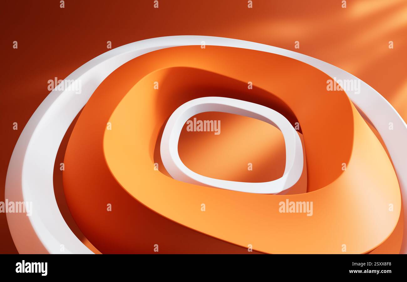 Abstract curve geometry background, 3d rendering. 3D illustration Stock ...