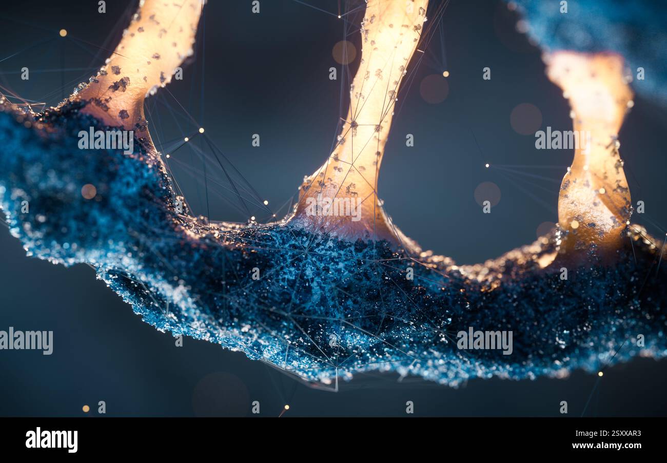 Biological DNA structure with bioengineering concept, 3d rendering. 3D ...