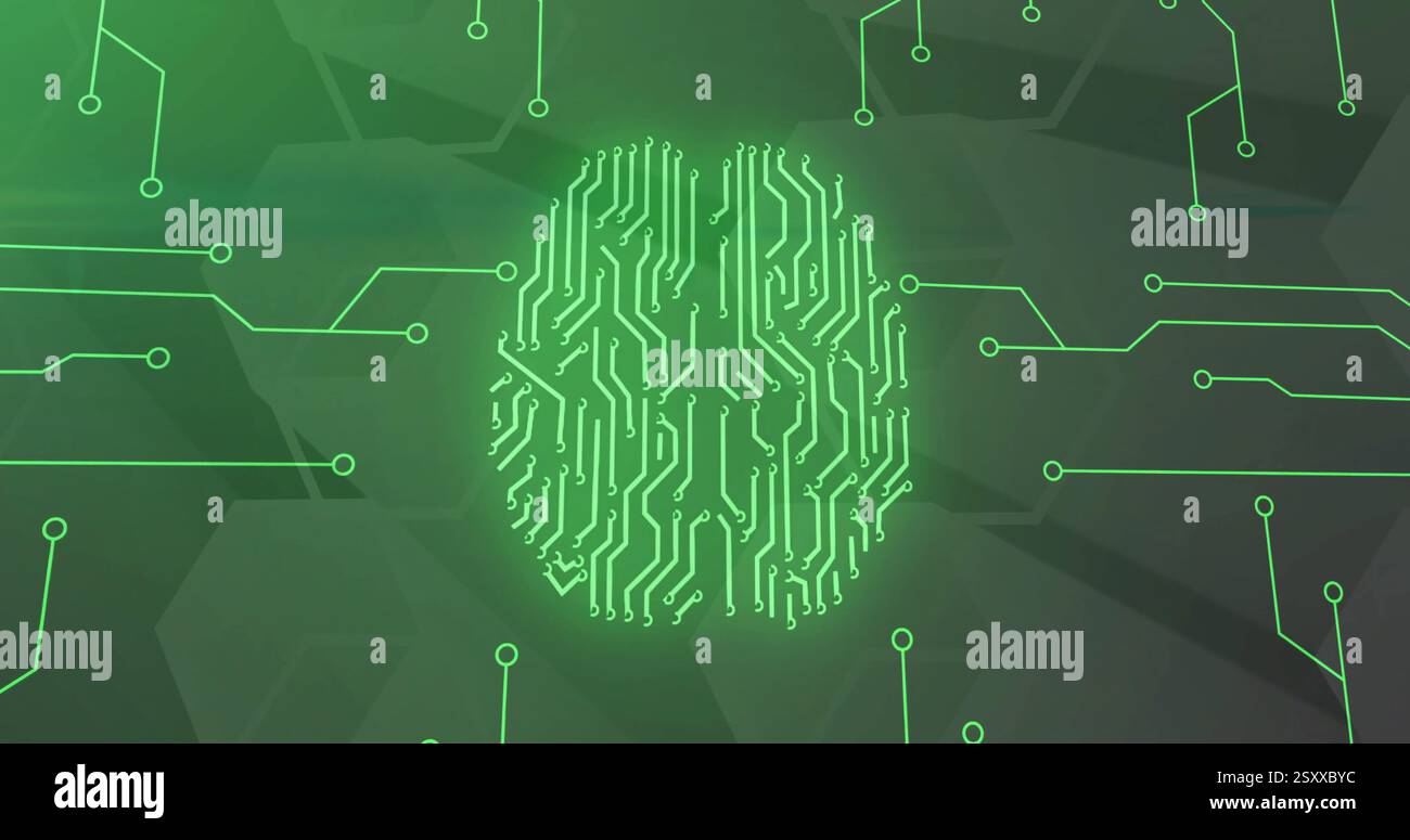 Ai digital brain circuit hi-res stock photography and images - Alamy
